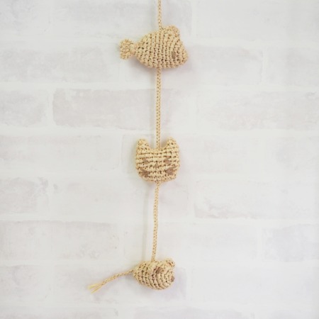 最終SALE価格 3500円→980円】あにまるトイ じゃらし3個付き ラフィア