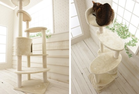 Mauタワー ミルキーエッグ 据え置き（中型・大型） キャットタワー専門