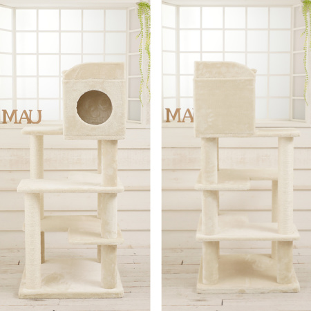 Mau ゴールドクレエ キャットタワー Mauタワーゴールドクレエ】キャットタワー 据え置き 大型猫